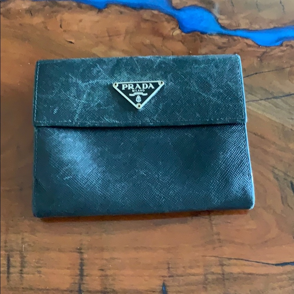 Prada Black Leather Wallet